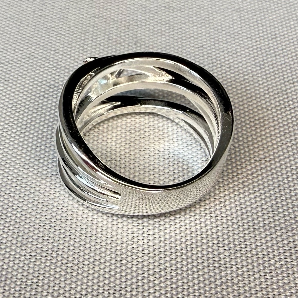 Heart Openwork Ring 925 Sterling Silver - Size 7 - Picture 6 of 9